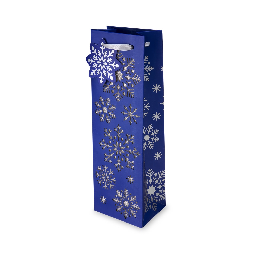 Cakewalk (bags) Diecut Snowflake Single-Bottle Wine Bag