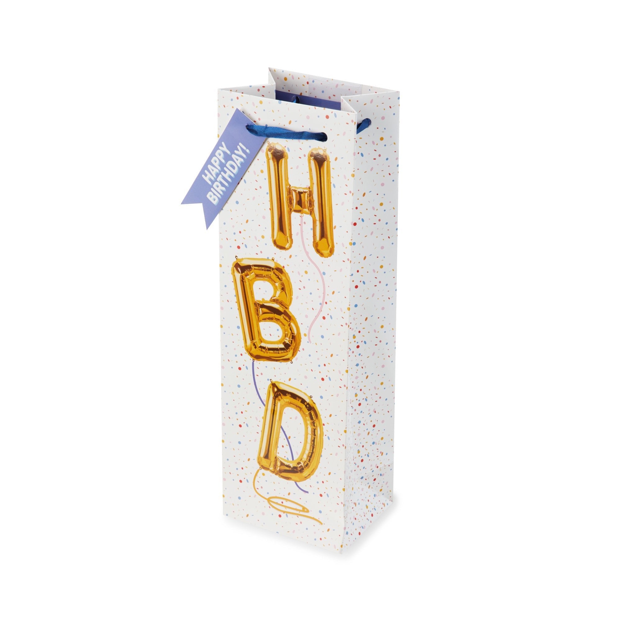 Cakewalk (bags) Hbd Balloon Single-Bottle Birthday Wine Bag
