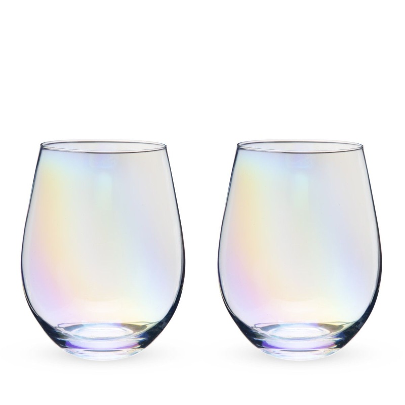 Twine Luster Stemless Wine Glass Set