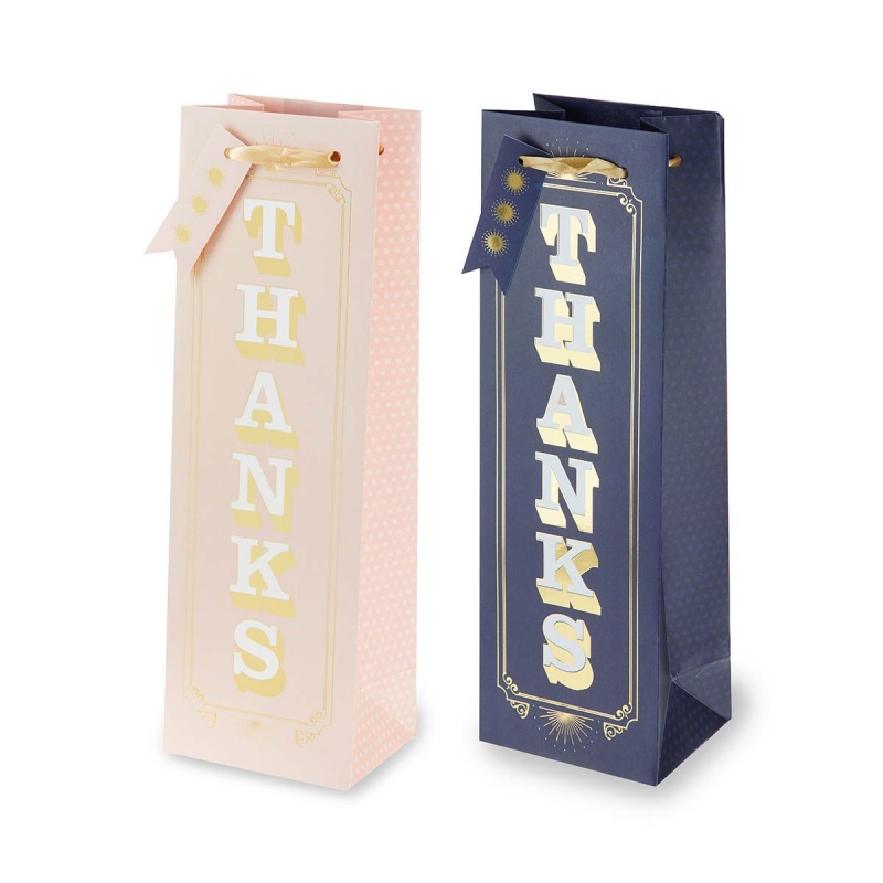 Cakewalk (bags) Assorted Thanks Single Bottle Wine Bags