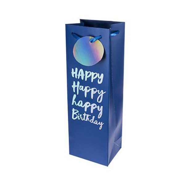 Cakewalk Very Happy Birthday Single-Bottle Wine Bag