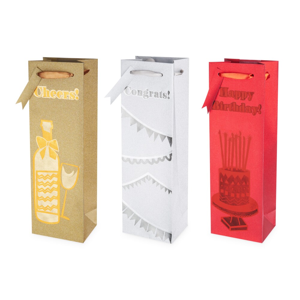 Cakewalk (Bags) Assorted Merriment Single-bottle Wine Bag