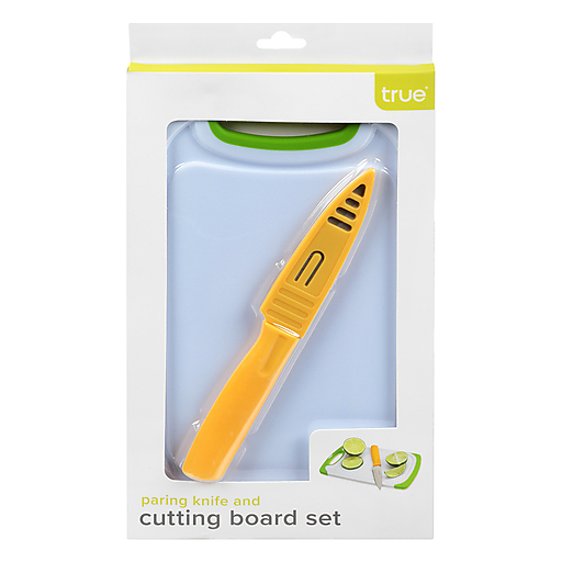 True Small Cutting Board With Paring Knife Set