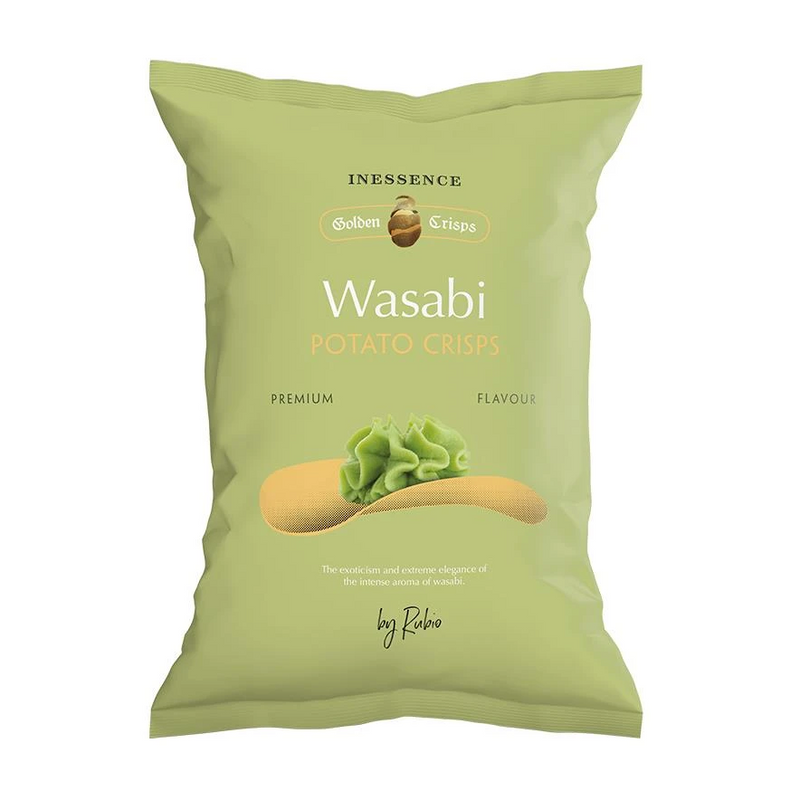 Rubio Wasabi Potato Crisps Premium Flavor 125g