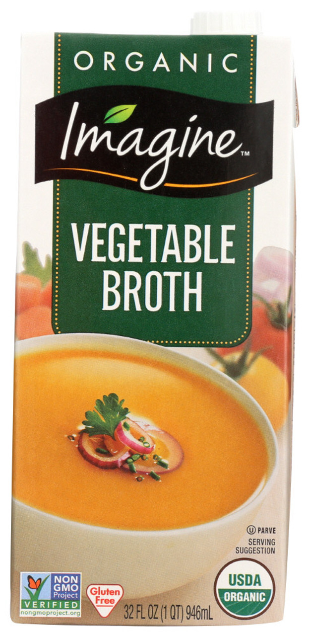 Imagine Foods Vegetable Broth - Organic - Case Of 12 - 32 Fl Oz