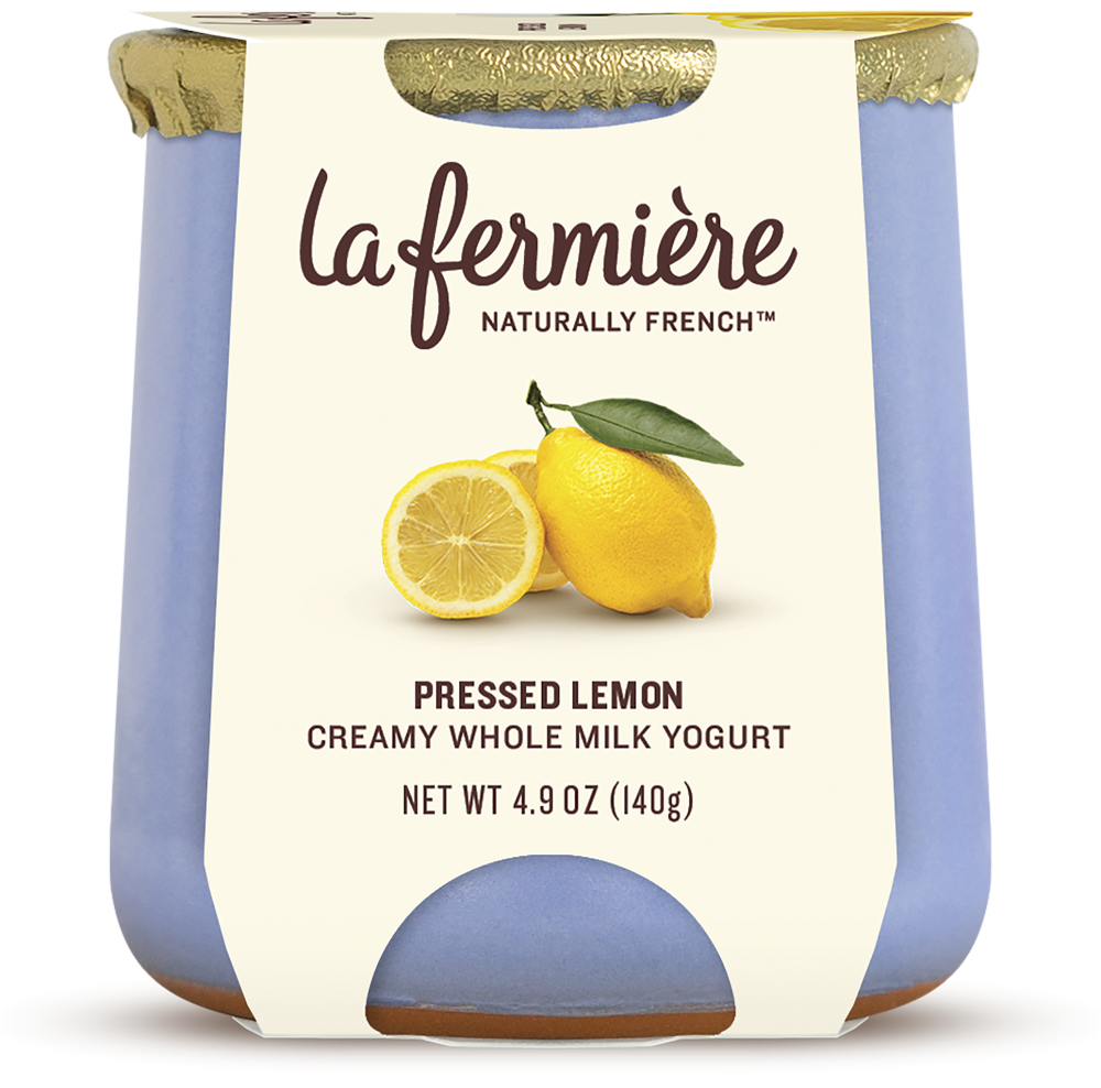 La Fermiere Pressed Lemon French Yogurt, 4.9 Oz