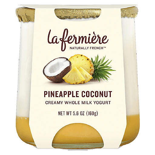 La Fermiere Pineapple Coconut Whole Milk Yogurt 5.6oz