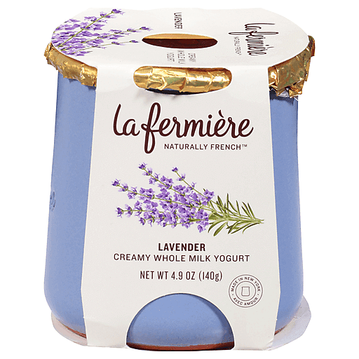 La Fermiere Yogurt, Creamy Whole Milk, Lavender 4.9 Oz