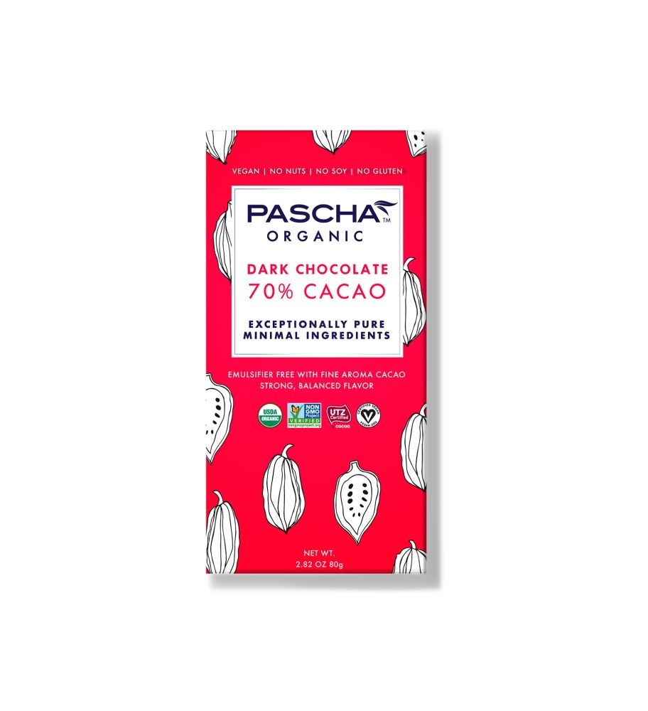 Pascha Organic Dark Chocolate Bar 70% Cacao