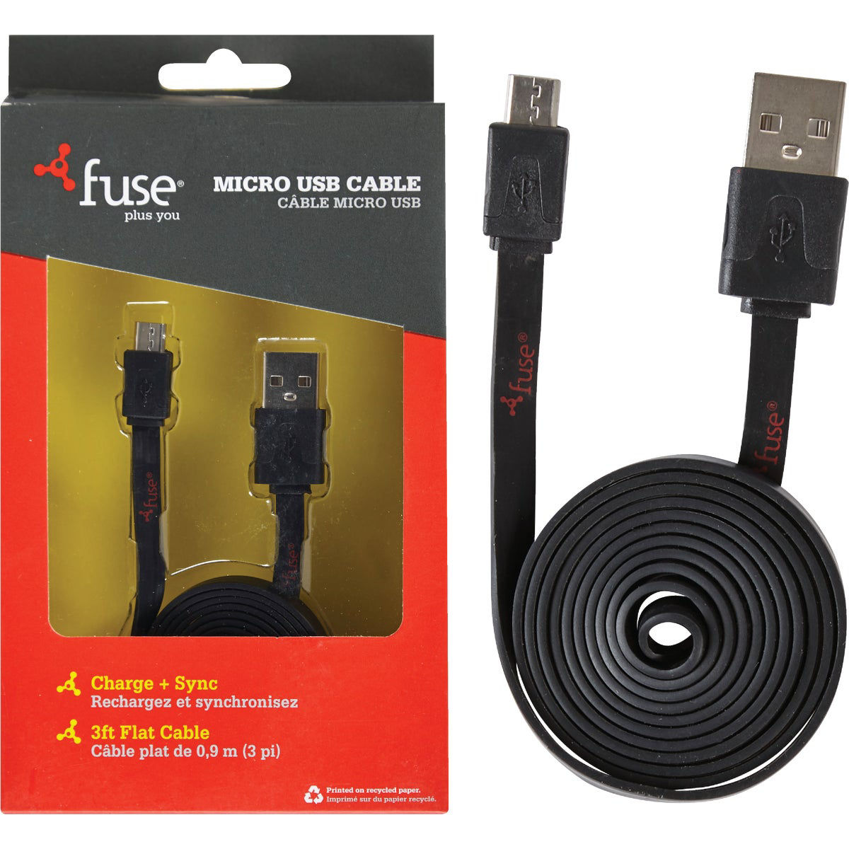 Fuse 3 Ft. L USB Charging And Sync Cable