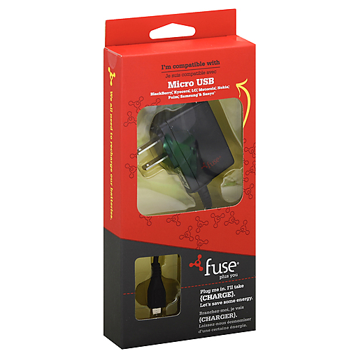 Fuse 06941 Micro USB Charger, Black, 120 V