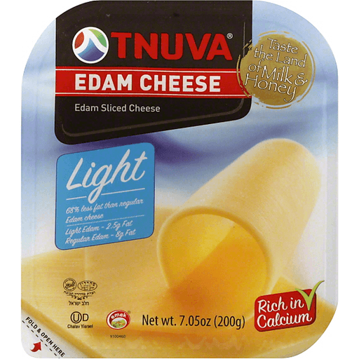 Tnuva Edam Cheese Light Sliced 7.05