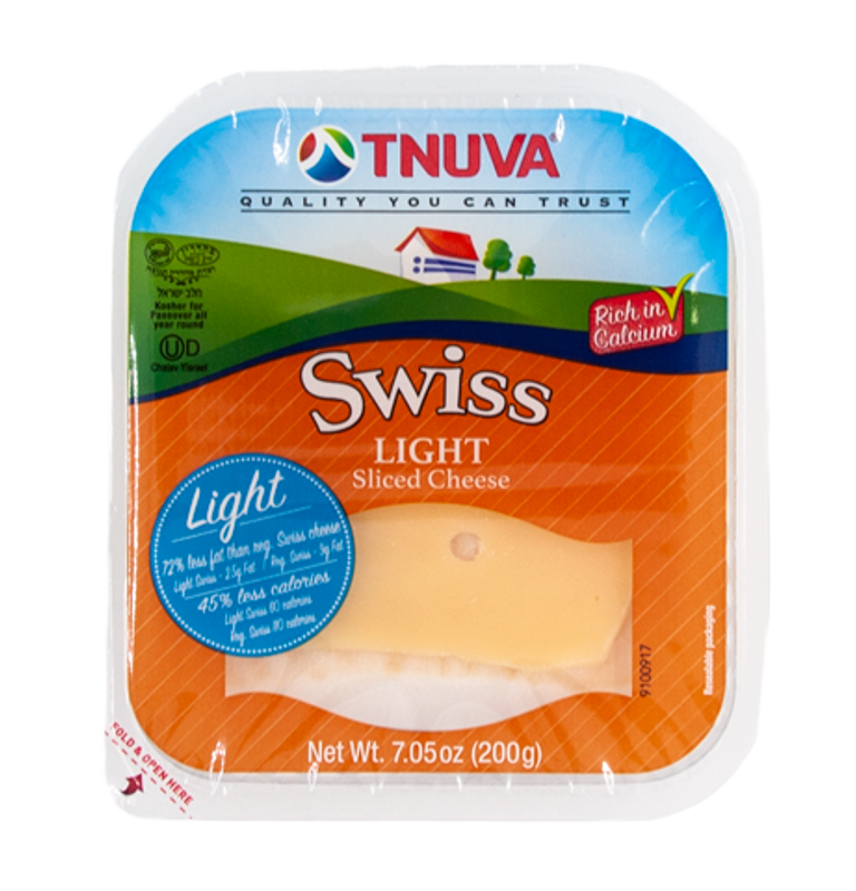 Tnuva Light Sliced Cheese Swiss
