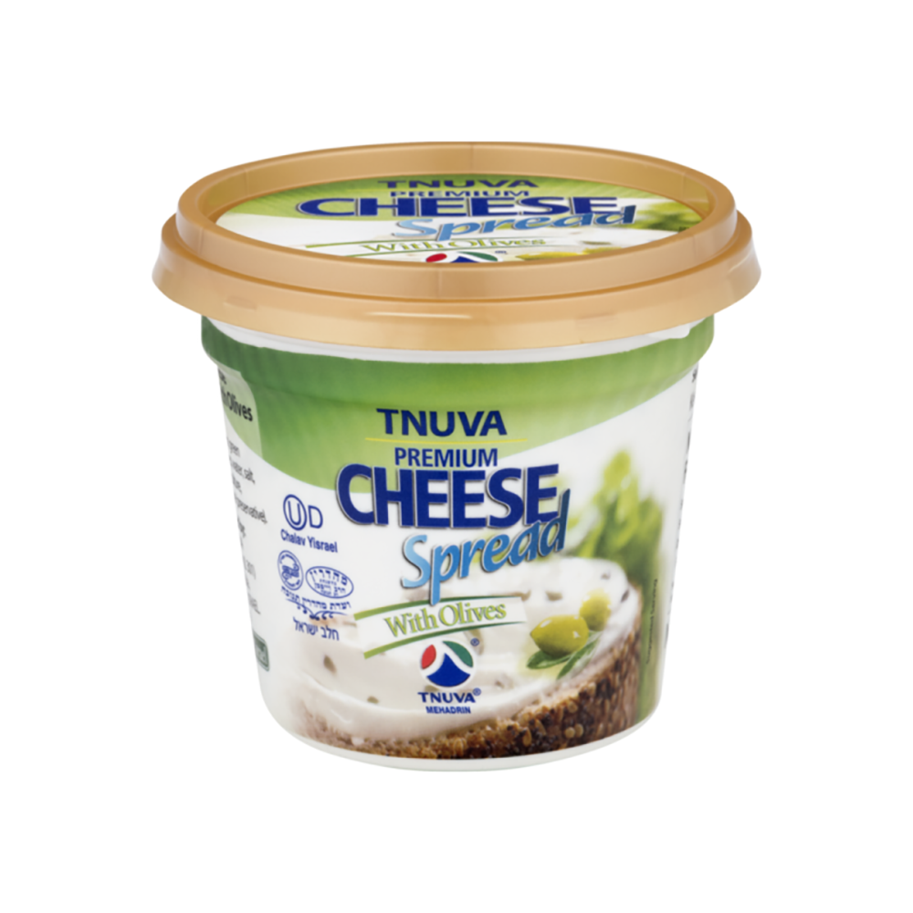 Tnuva Cheese Spread, With Olives 9.07 Oz