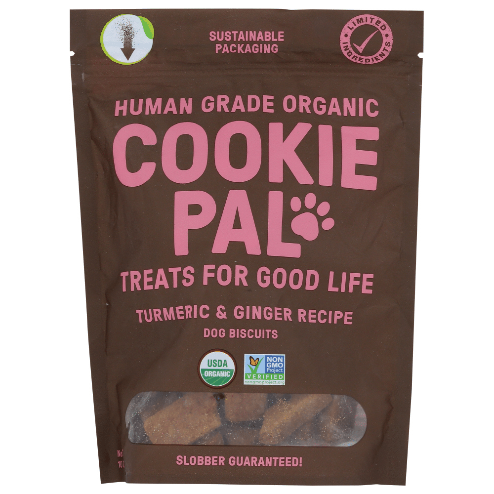 Cookie Pal Dog Biscuits, Human Grade Organic, Turmeric & Ginger Recipe