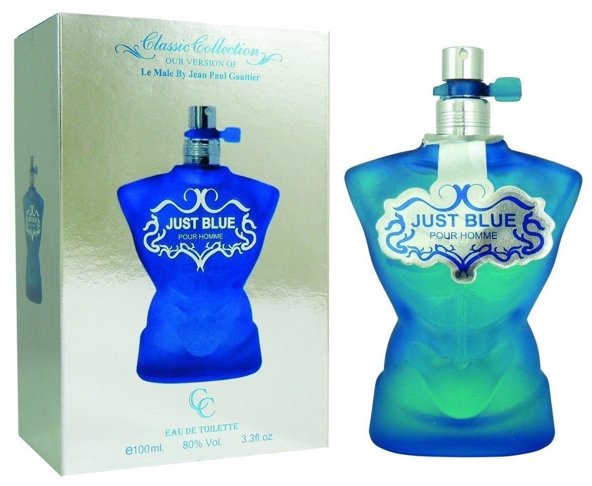 Classic Collection JUST BLUE Eau De Toilette For MEN Pour Homme EDT Cologne Men's Natural Spray