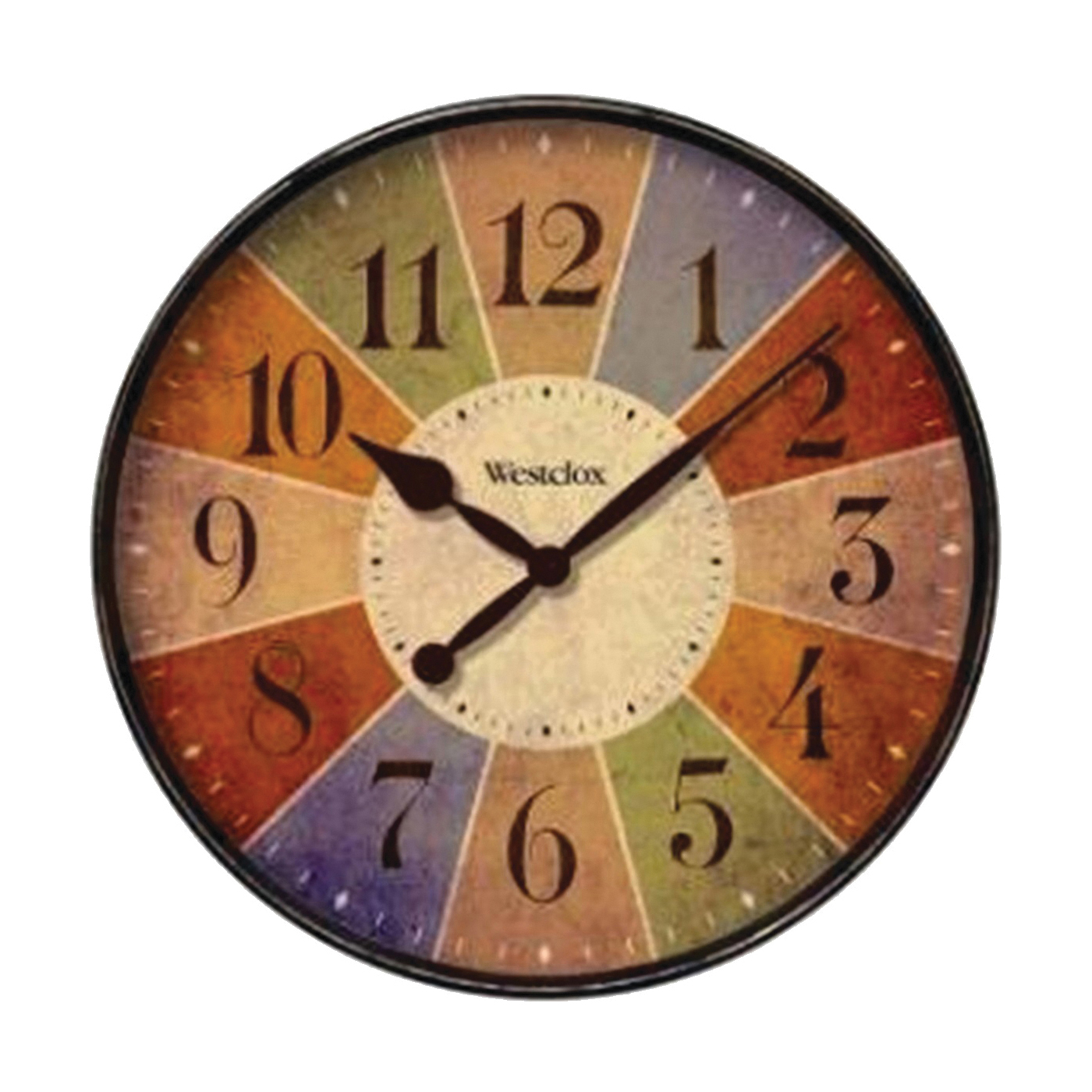 Westclox 32897 Round Kaleidoscope Wall Clock, 12"