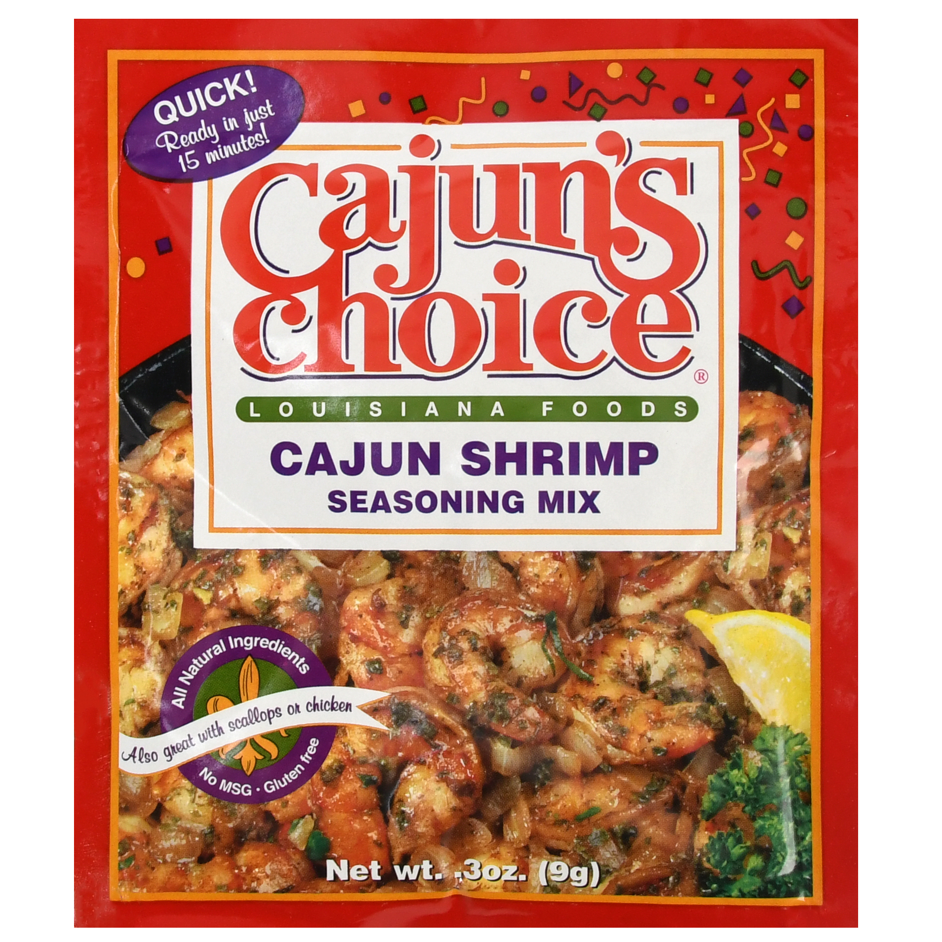 Cajun's Choice Shrimp Seasoning Mix, .3 Oz