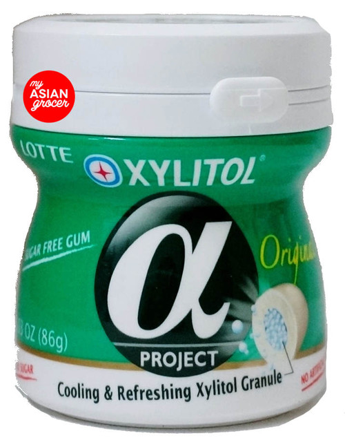 Lotte Xylitol Alpha 木糖醇无糖口香糖 原味 86g