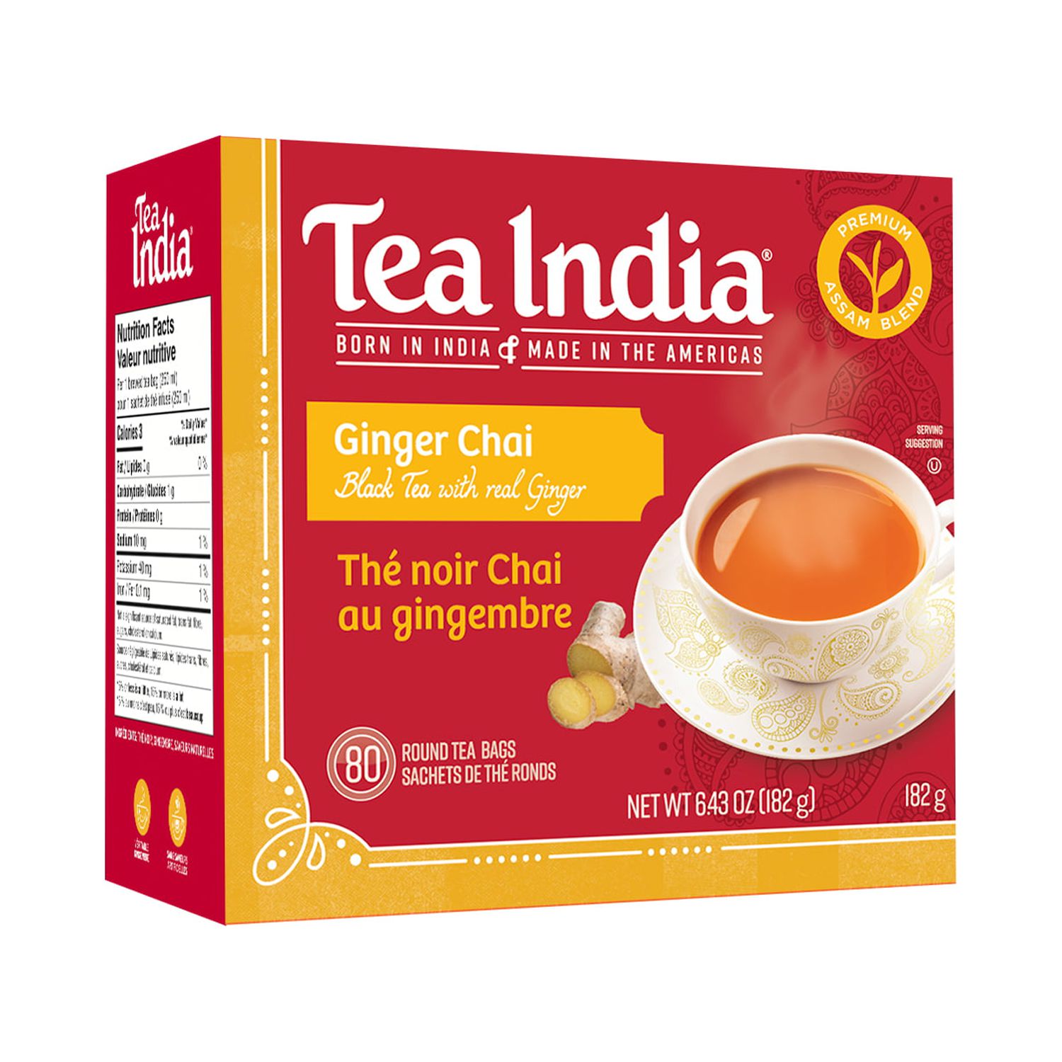 Tea India Ginger Chai 72 Bags