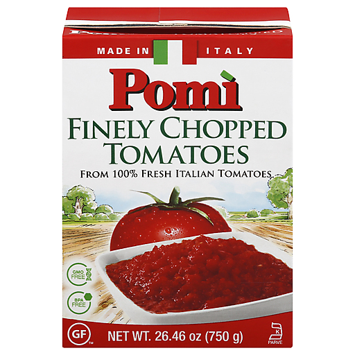 Pomi' Finely Chopped Tomatoes 26.46 Oz. Carton