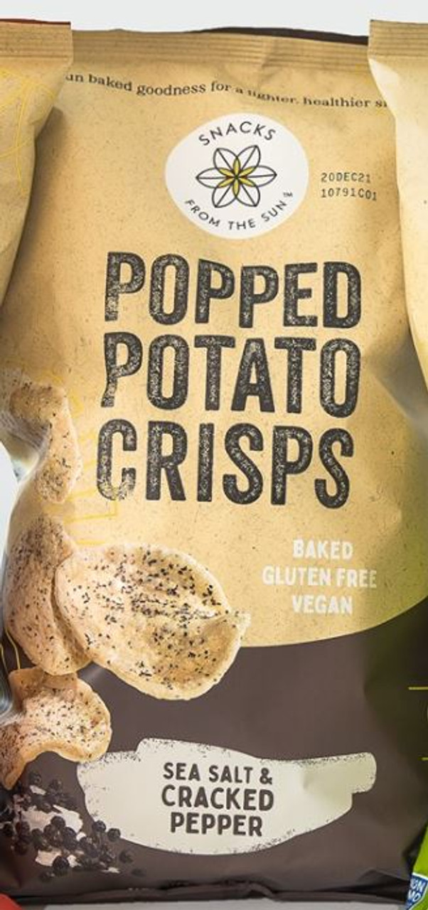 Snacks From The Sun Popped Potato Crisps Salt/Ppr