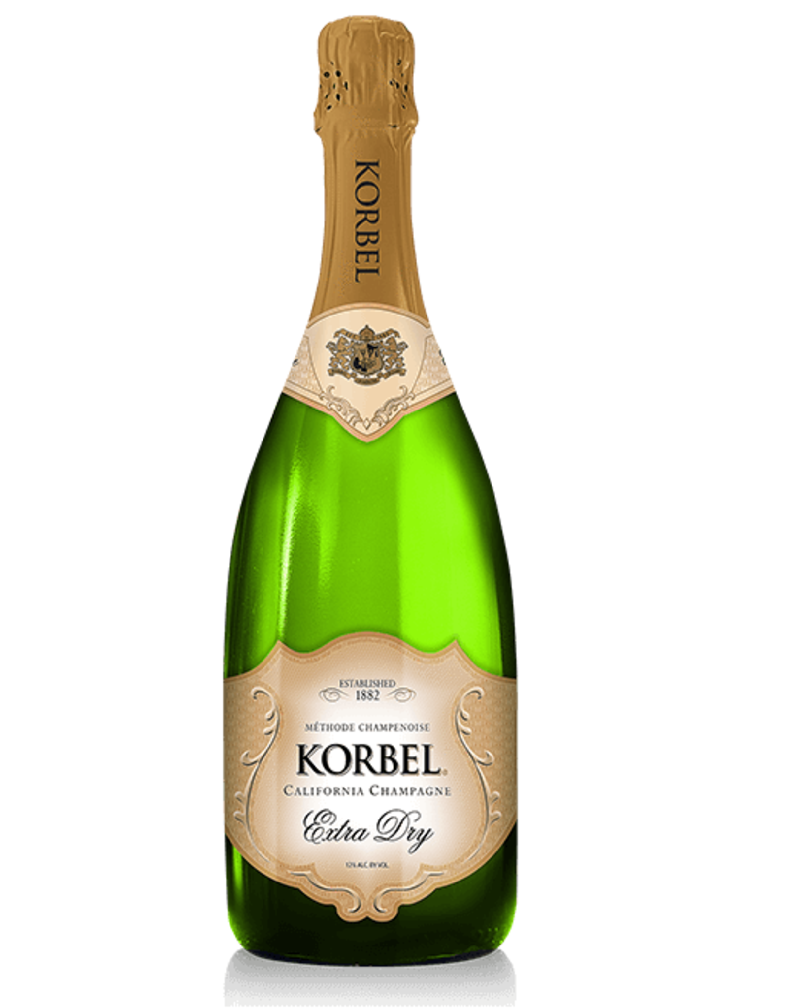 Korbel Extra Dry California Champagne, 750 mL Bottle, 24 Proof