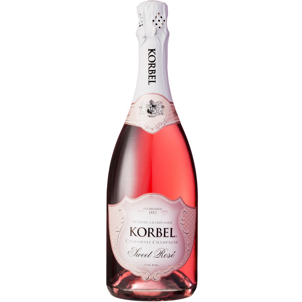 Korbel Sweet Rose Champagne, California Champagne