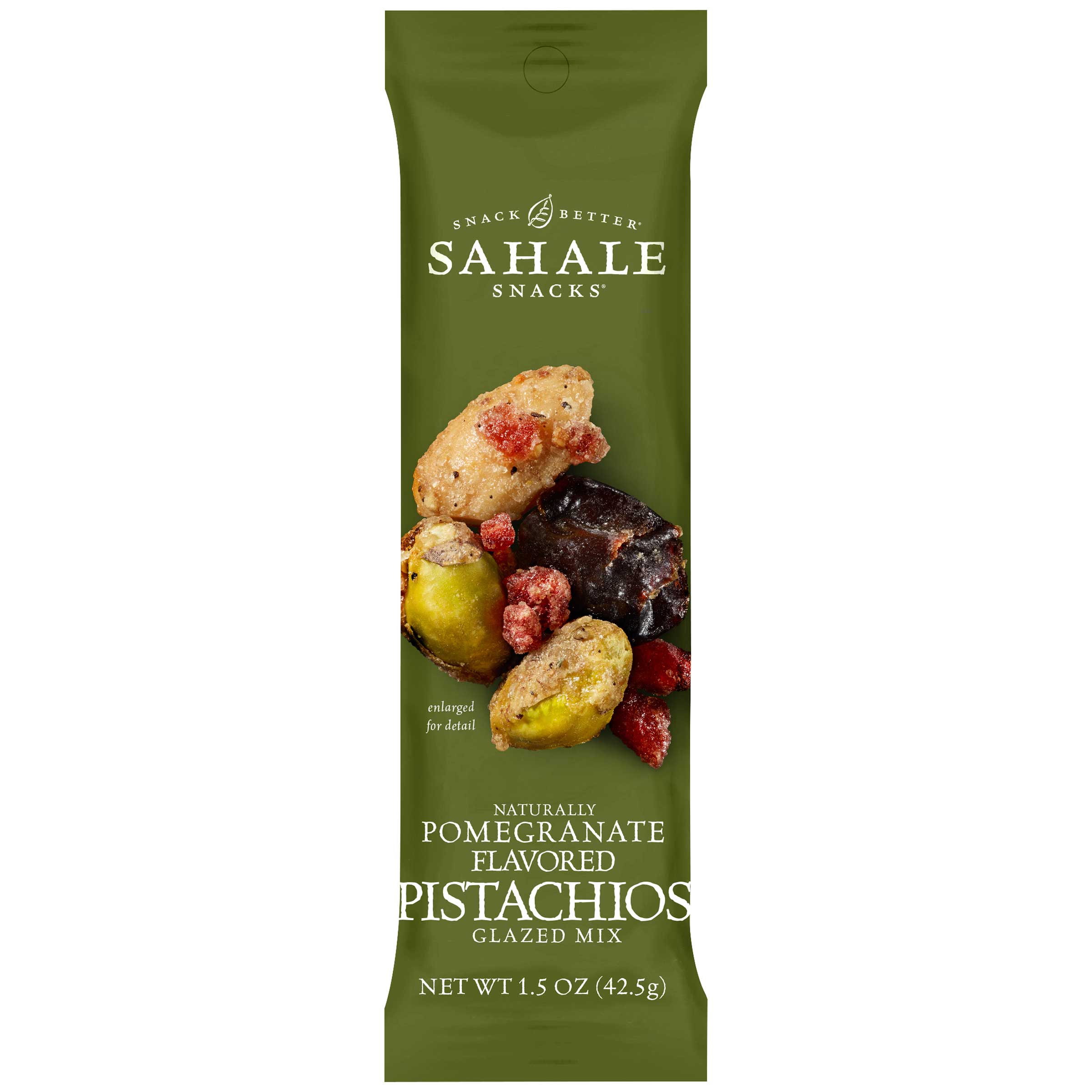 Sahale Snacks Glazed Mix, Natural Pomegranate Pistachios, 9 Packs, 1.5 Oz (42.5 G) Each