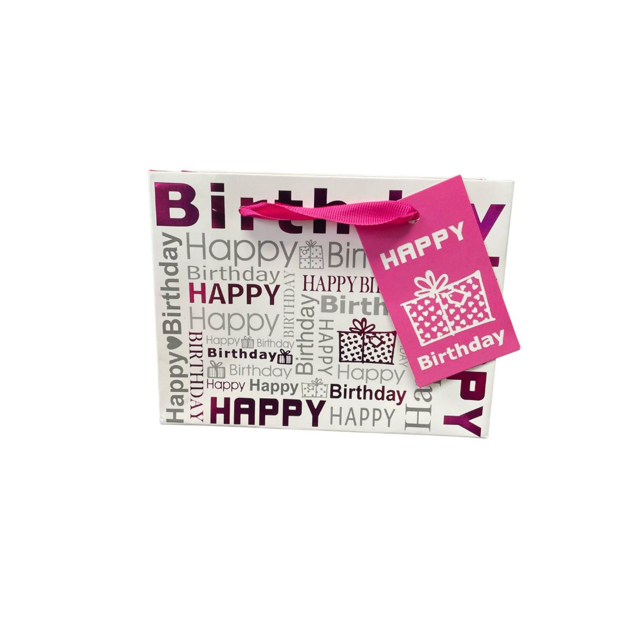 Vivamerica Birthday: Black " Happy Birthday On White - Small