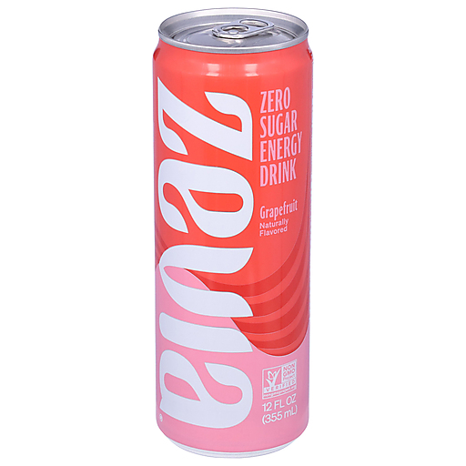 Zevia Zero Calorie Energy Drink Grapefruit By – Case Of 12, 12 Fl Oz