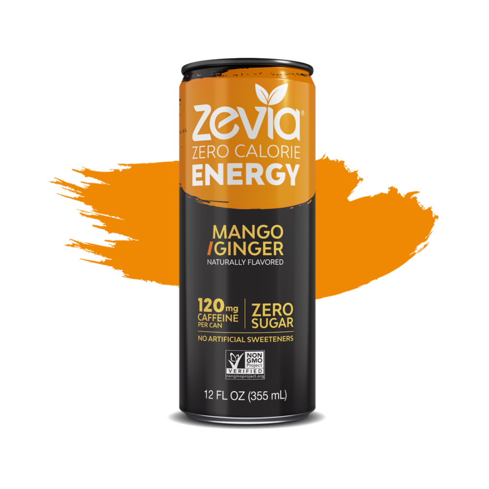 Zevia Energy Drink, Zero Calorie, Mango/Ginger