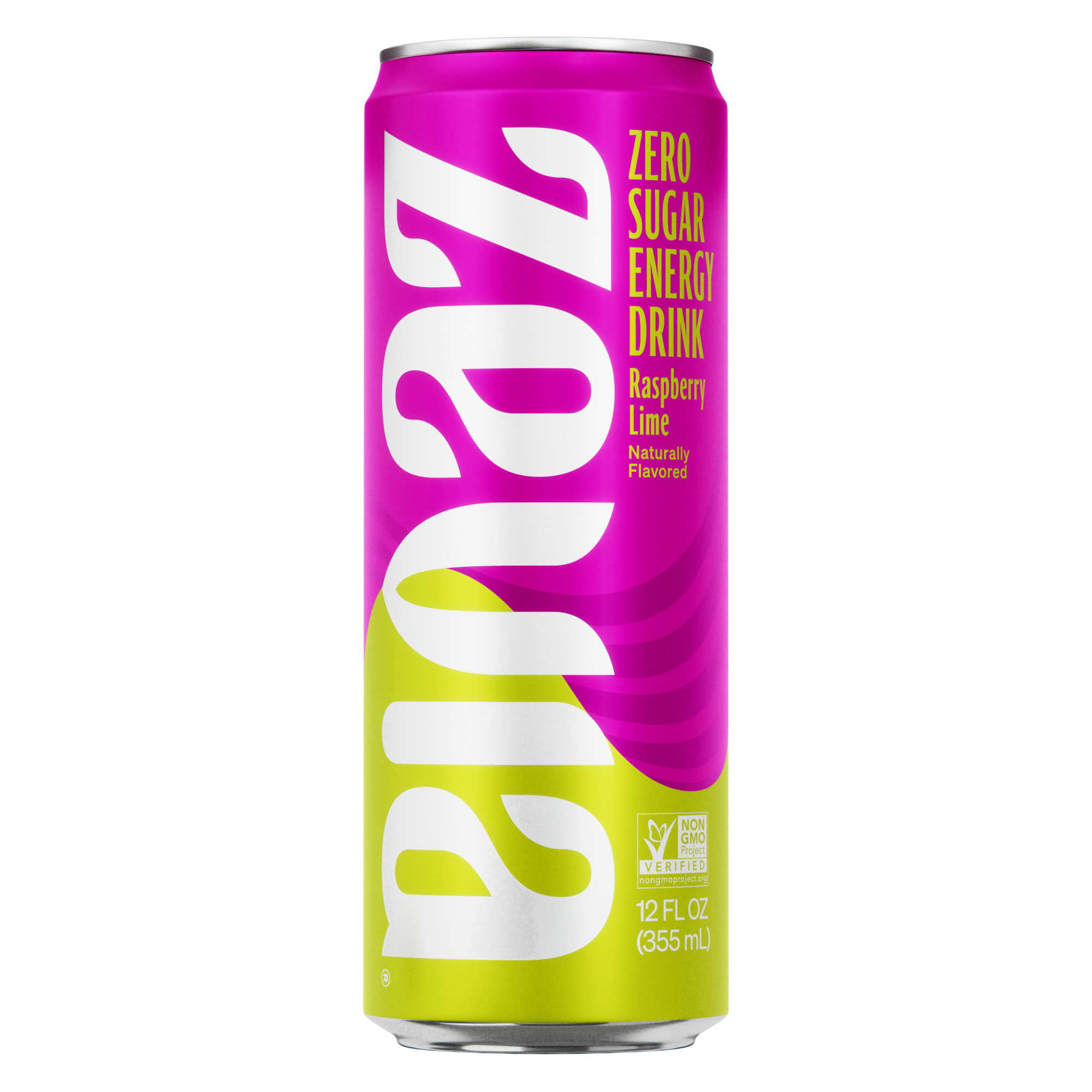 Zevia Zero Calorie Raspberry Lime Energy Drink 12 Oz