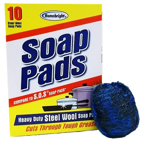H.B Steel Wool Soap Pads 10pk-whole