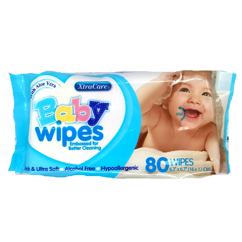 Super del Corral Xtra Care Baby Wipes 80ct Aloe Vera X