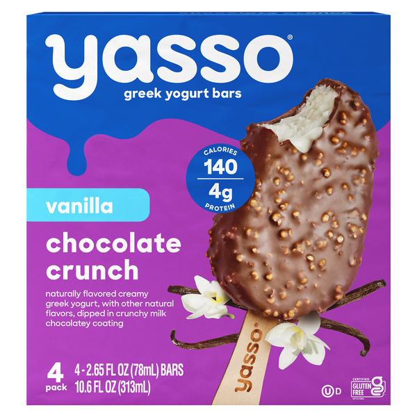 Yasso Frozen Greek Yogurt Bars, Vanilla Chocolate Crunch