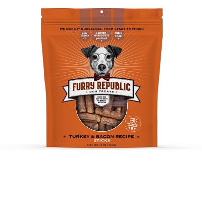 Furry Republic Sticks Turkey And Bacon Recipe Dog Treats - 6oz Bag