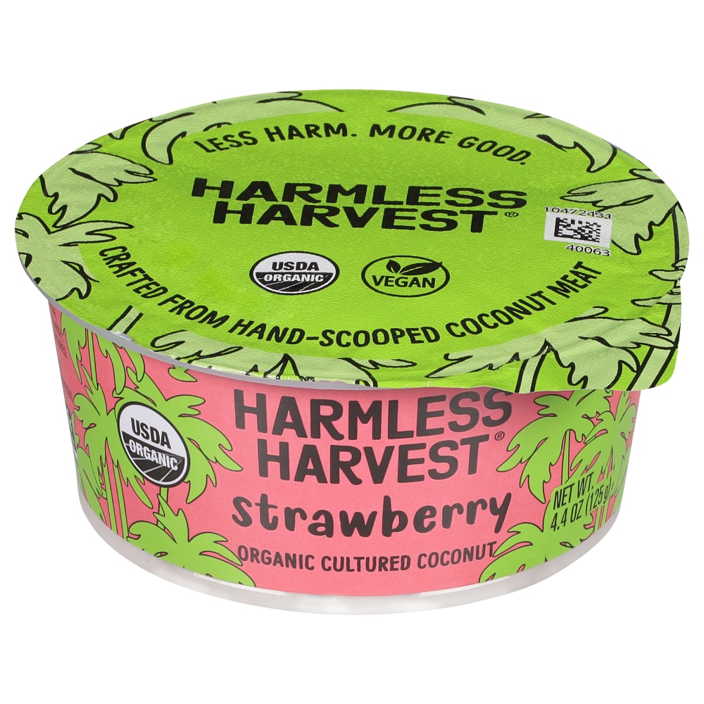 Harmless Harvest Coconut Yogurt Alternative, Organic Dairy-Free, Strawberry