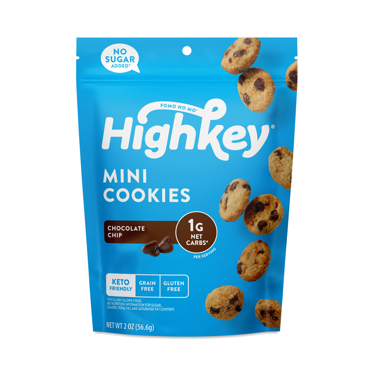 Highkey Chocolate Chip Mini Cookies - 2oz