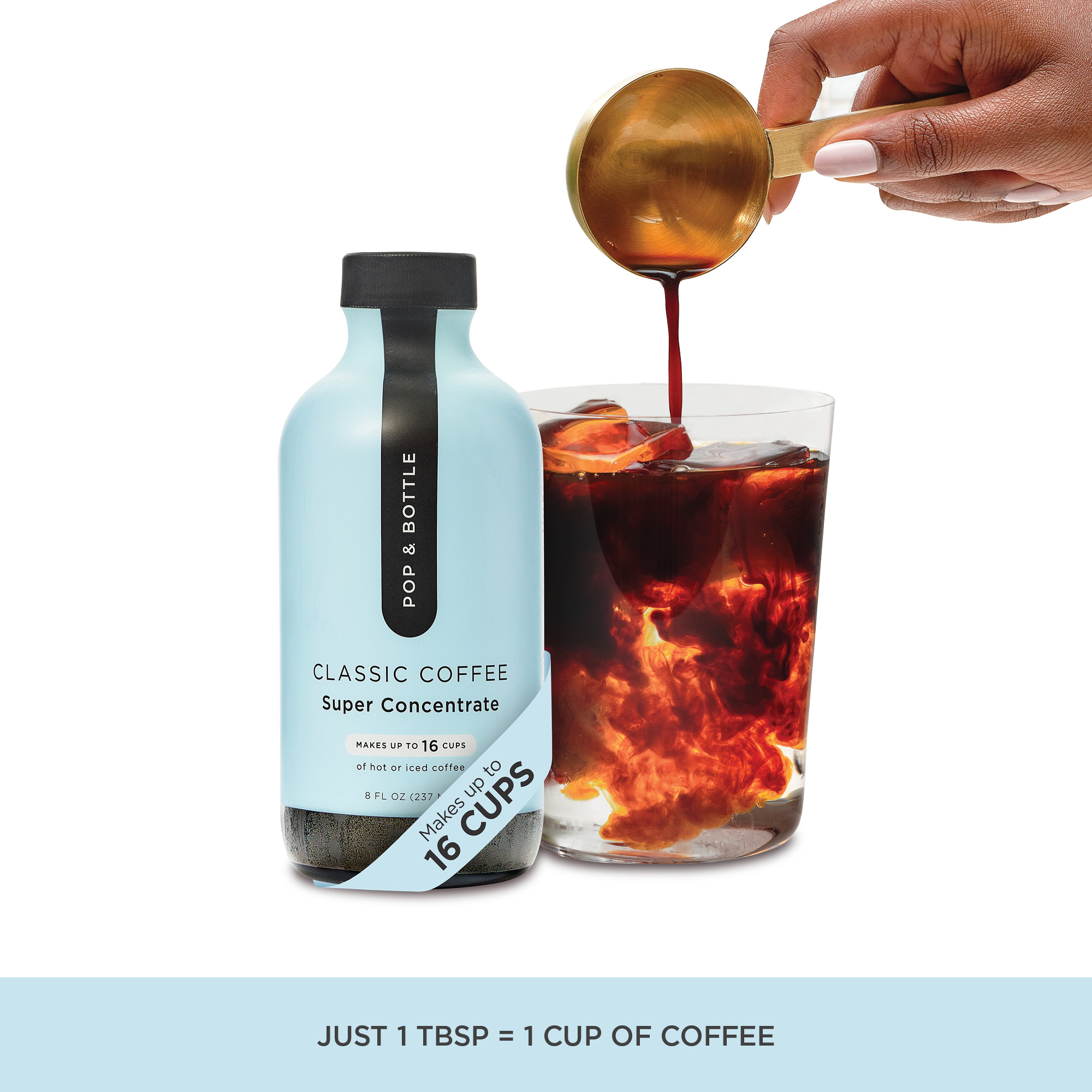 Pop & Bottle Classic Coffee Super Concentrate, 8 Fo