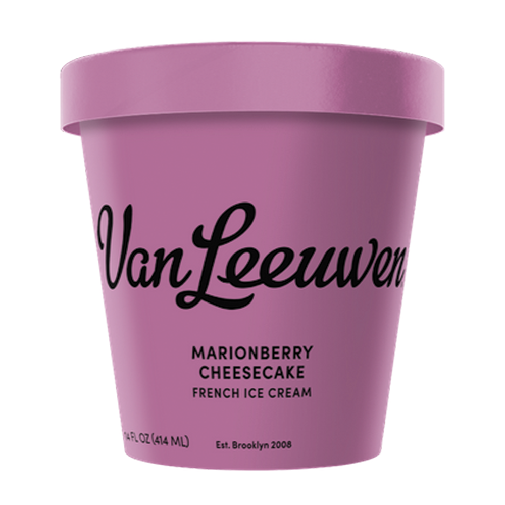 Van Leeuwen French Ice Cream, Marionberry Cheesecake 14 Fl Oz