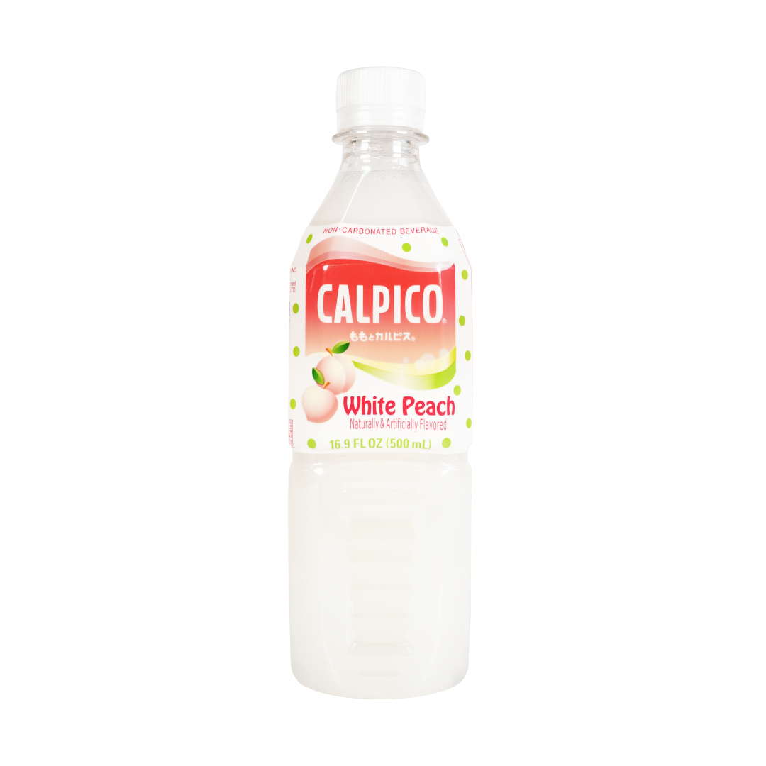 Calpico Non-Carbonated Beverage, White Peach 16.9 Fl Oz