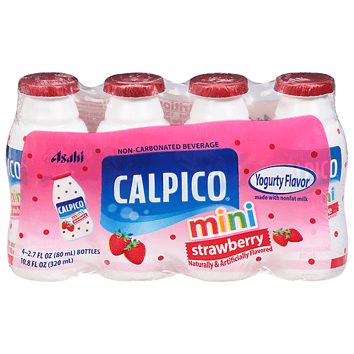 Calpico Mini Strawberry 4Pk