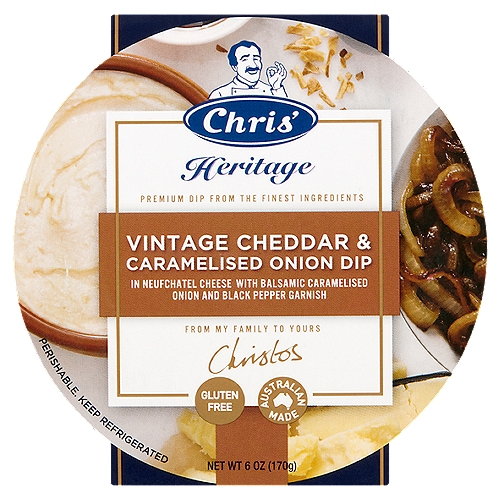 Chris Dip Vntg Cheddar & Onion, 6 Oz