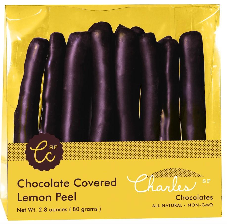 Charles Chocolate Covered Lemon Peels 2.8 Oz