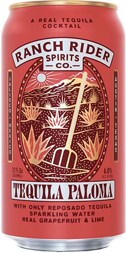 Ranch Rider Tequila Paloma Cocktail 12 Oz