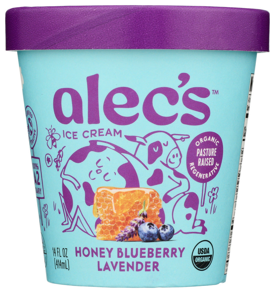 Alec's Ice Cream Honey Blueberry Lavendar