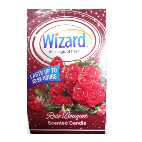 Wizard Scent Candle 3oz Rose Bouquet-whole
