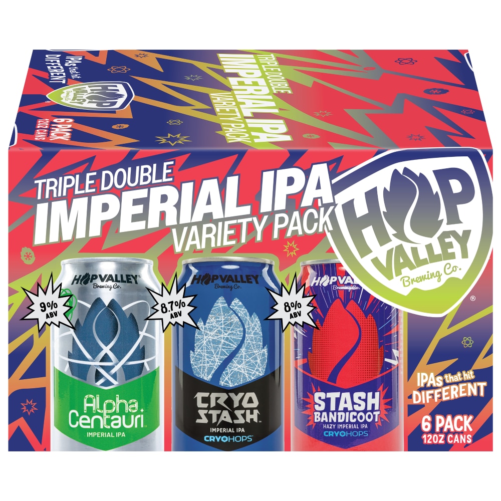 Hop Valley Brewing Co. Triple Double Imperial IPA Variety Pack
