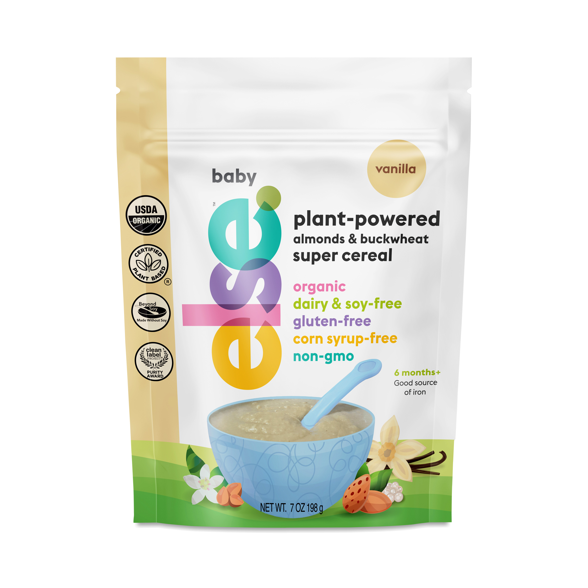 Else Nutrition Vanilla Almond & Buckwheat Baby Cereal